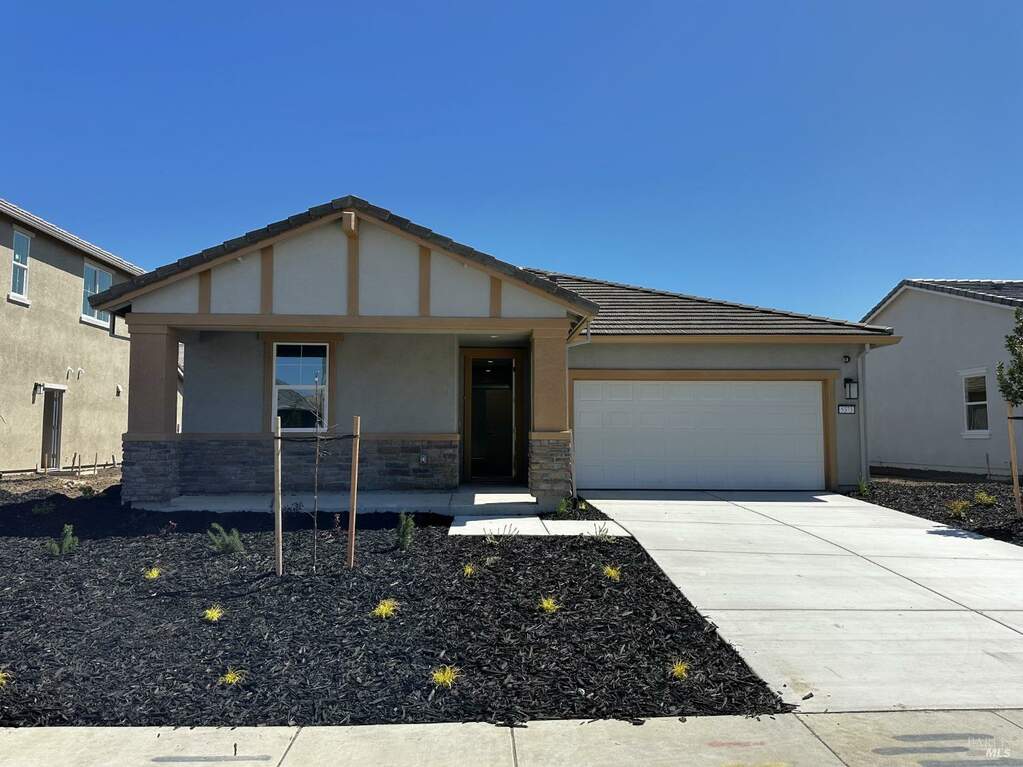 Home is under construction. Exterior as of 4/1/2024 at 5373 Clauzetto Way, Antioch, CA 94531