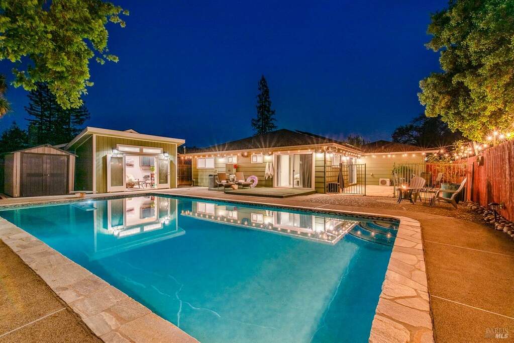 Located at the end of a quiet way.  Enjoy warm summer evenings from your private backyard! at 2335 Greenbriar Way, Santa Rosa, CA 95409