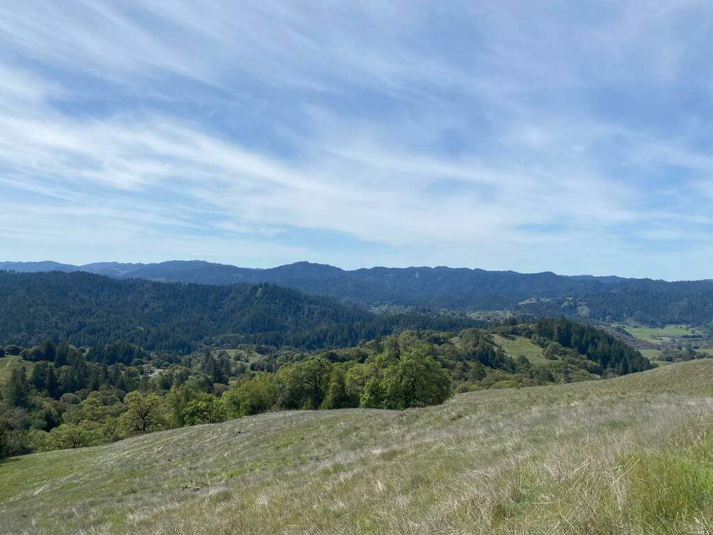 Views south and west at 19010 Hulbert Road, Yorkville, CA 95494