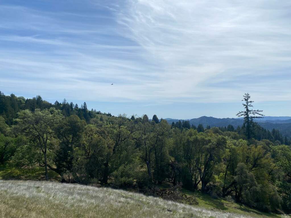 Views south at 19010 Hulbert Road, Yorkville, CA 95494