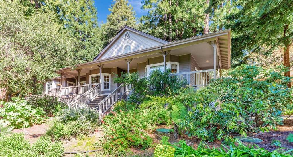 Welcome to 14375 Occidental Rd.  Privacy at its' best. at 14375 Occidental Road, Sebastopol, CA 95472