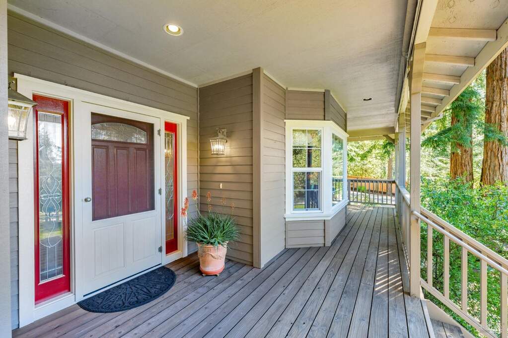 Wrap around deck for easy access. at 14375 Occidental Road, Sebastopol, CA 95472