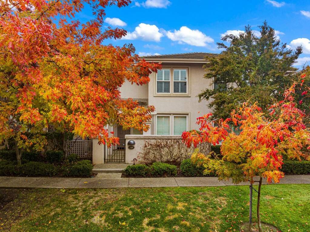 View of front entry. Property is located in beautiful community of Gold River at 11285 Stanford Court #705, Gold River, CA 95670