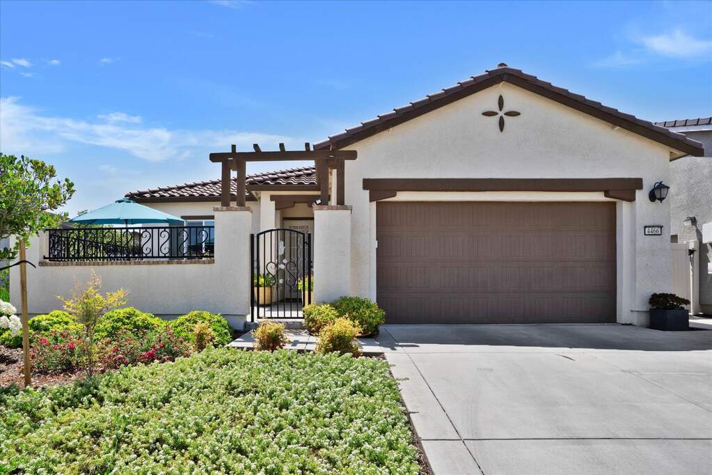 Popular floorplan with a sunny front patio at 4466 Ligurian Sea Lane, Sacramento, CA 95834