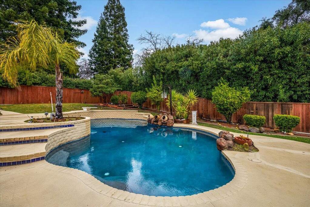 Private backyard. on 1/2 acre lot at 3006 Scenic Heights Way, Carmichael, CA 95608