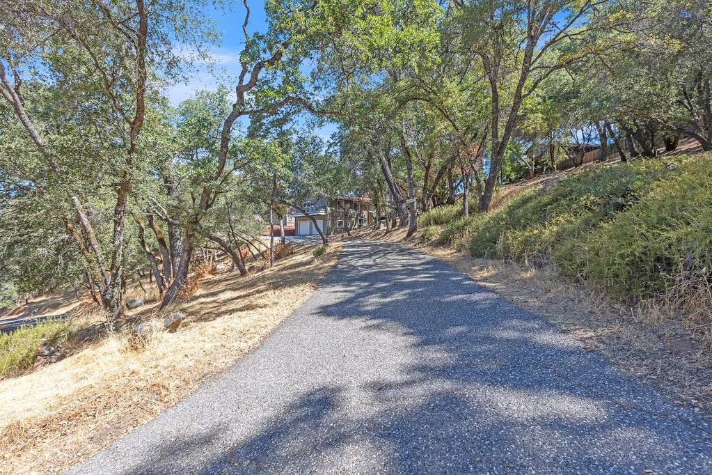 view of asphalt driveway at 11203 Welty Lane, Auburn, CA 95603