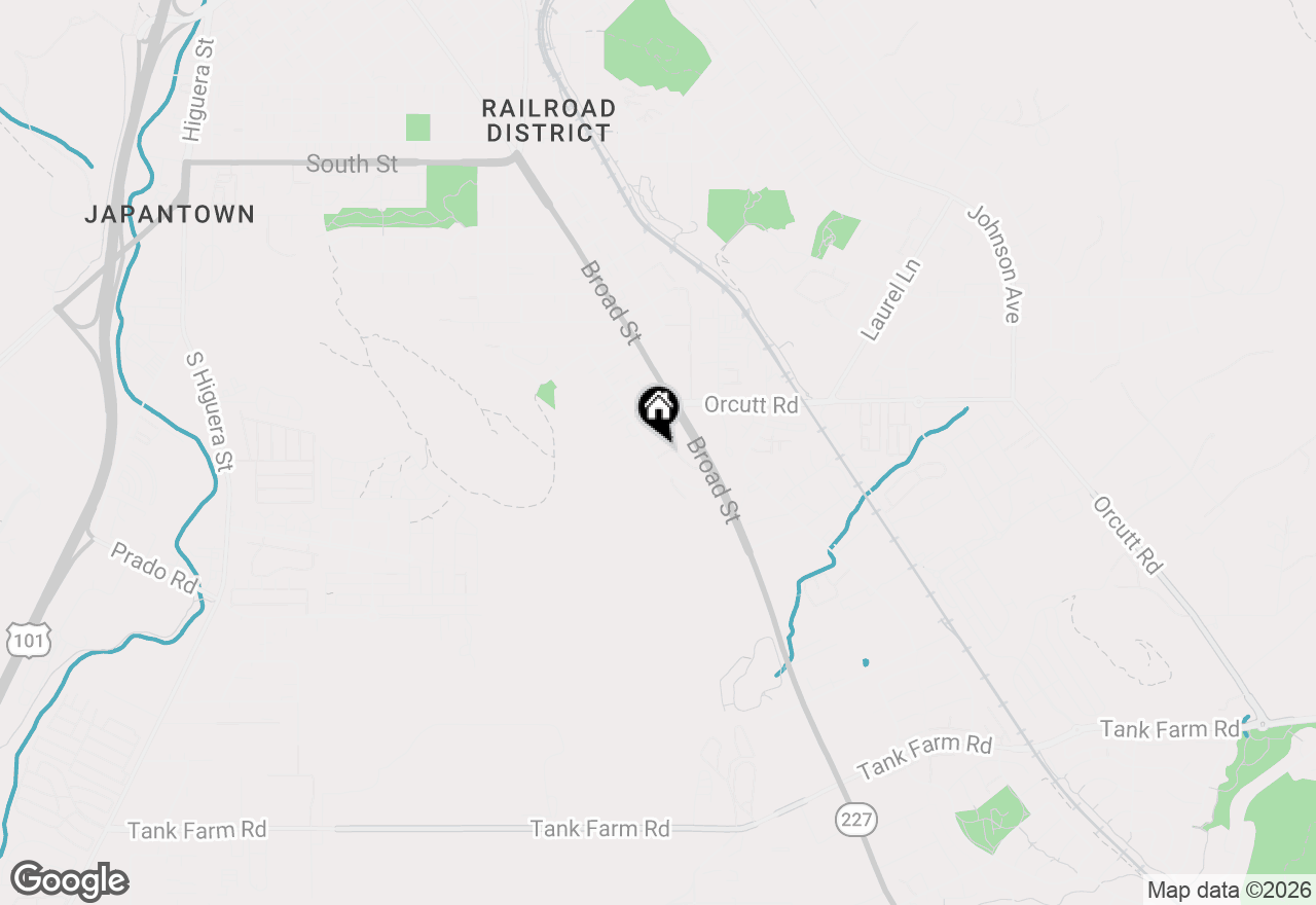 Map of 3280 Rockview Place, San Luis Obispo, CA 93401