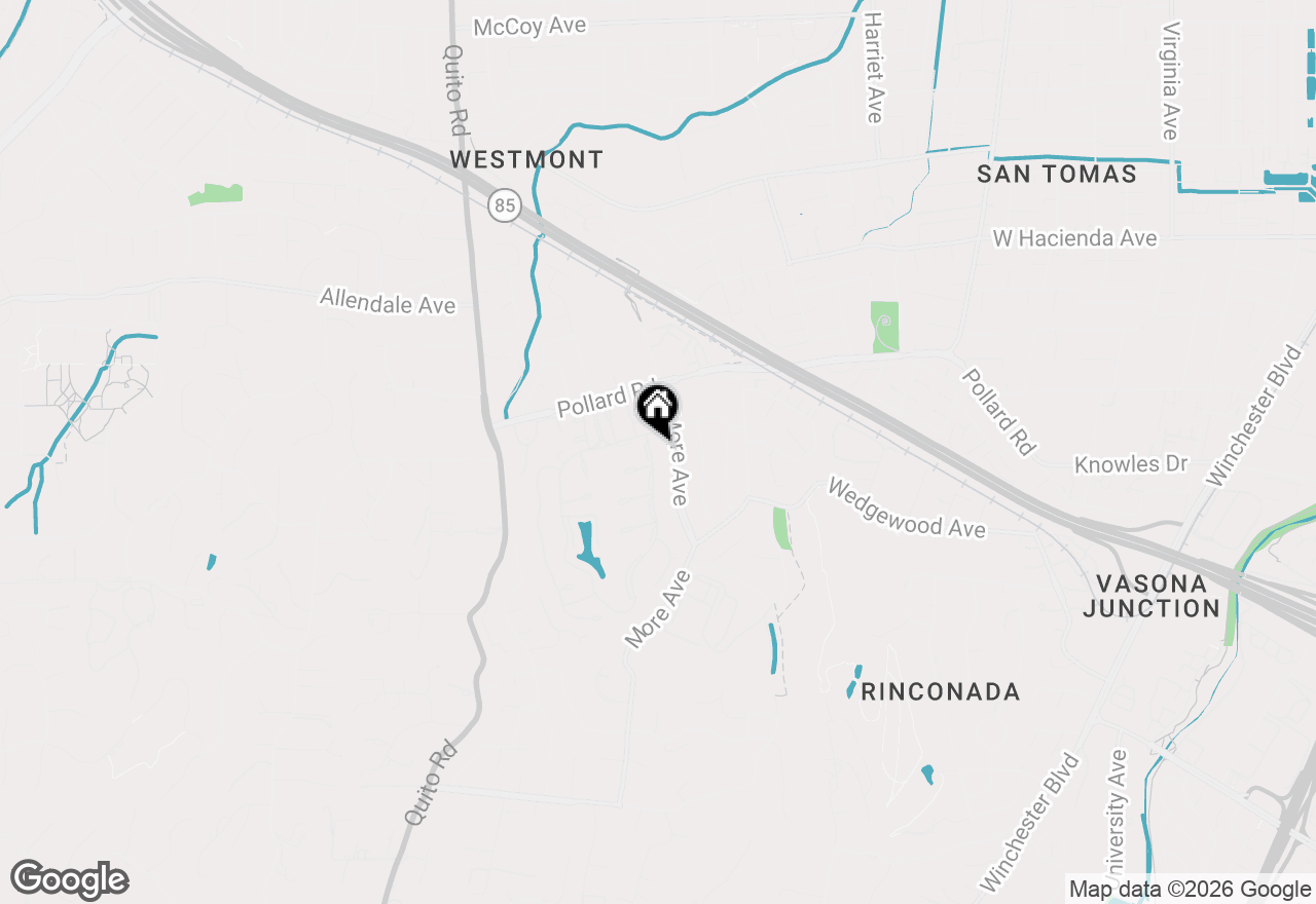 Map of 222 Casitas Bulevar, Los Gatos, CA 95032