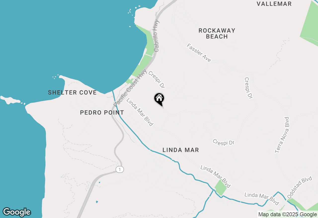 Map of 229 Marvilla Circle, Pacifica, CA 94044