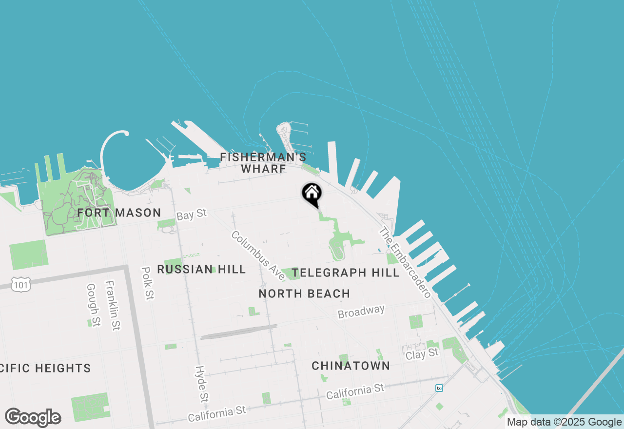 Map of 1960 Grant Avenue #PH17, San Francisco, CA 94133