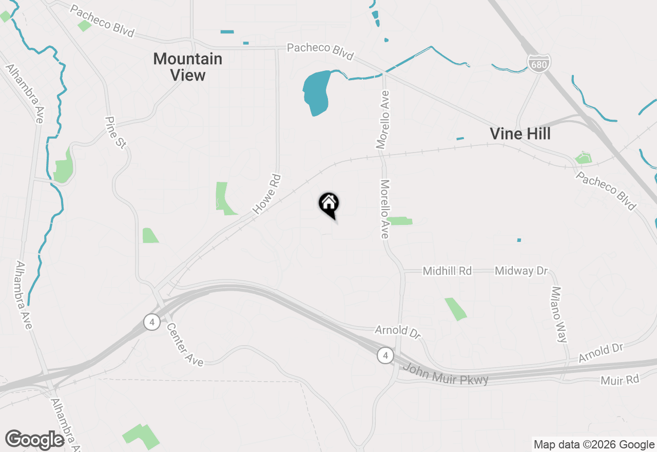 Map of 112 Mont St Michel Way, Martinez, CA 94553