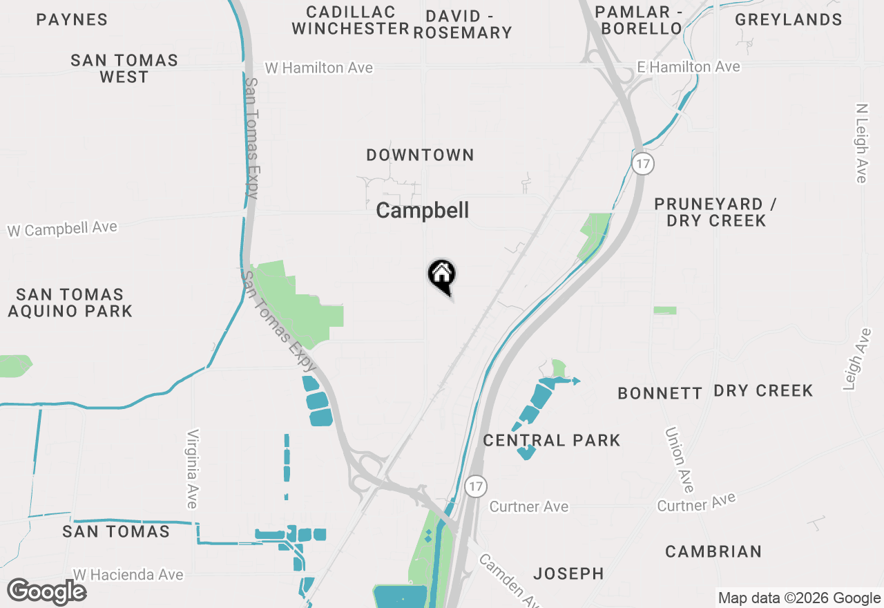 Map of 122 Sunnyside Court, Campbell, CA 95008