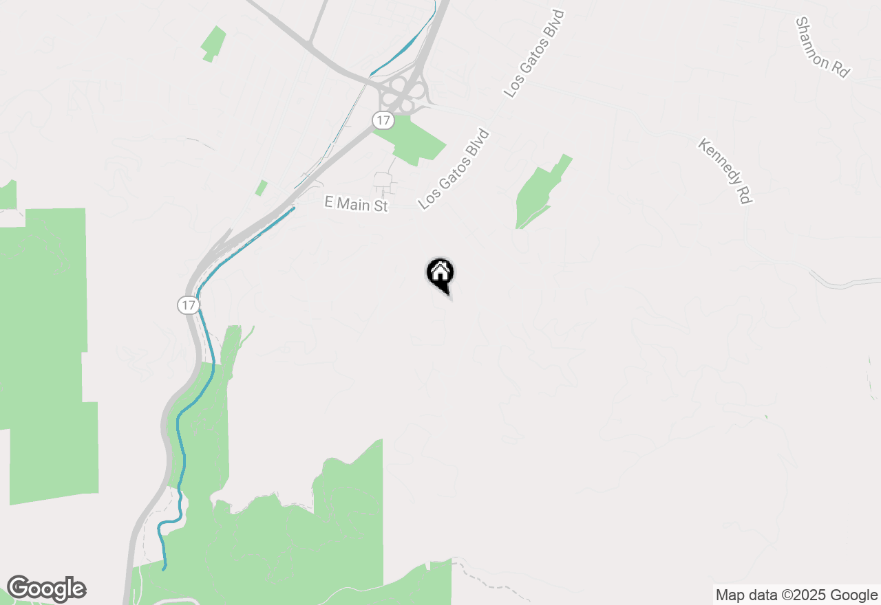 Map of 105 Highland Avenue, Los Gatos, CA 95030