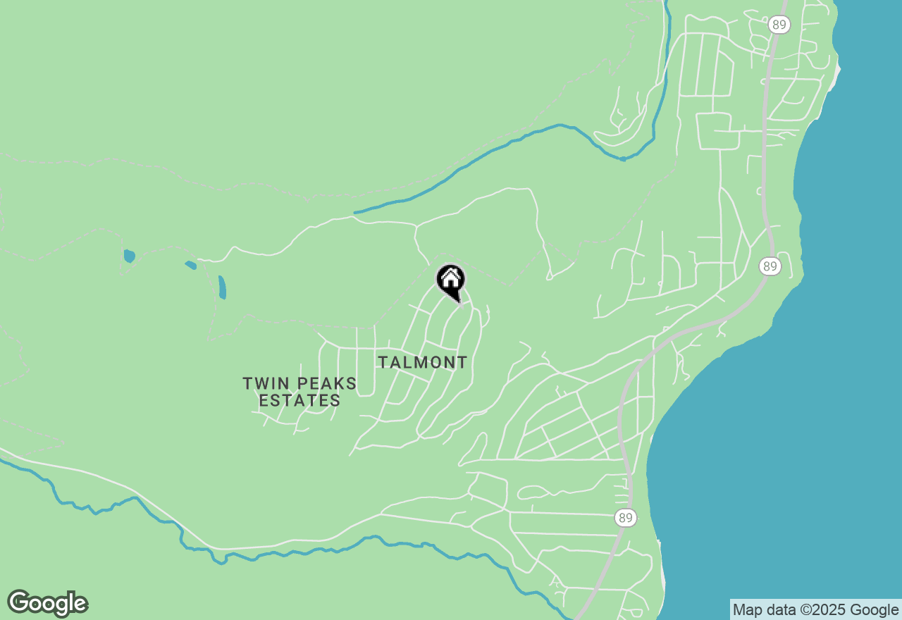 Map of 240 Eastview Drive, Tahoe City, CA 96145