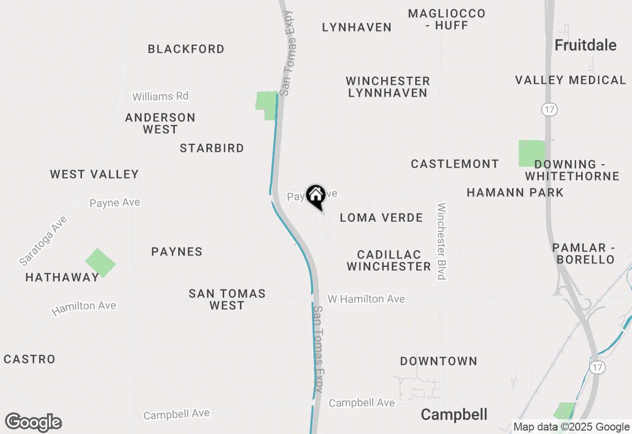 Map of 1375 Pinehurst Square, San Jose, CA 95117