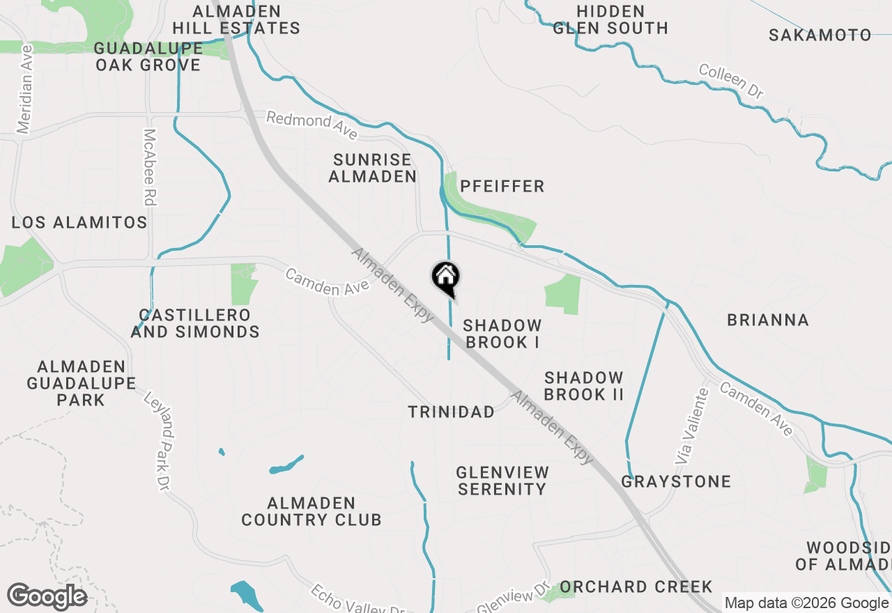 Map of 6572 Hidden Creek Drive, San Jose, CA 95120
