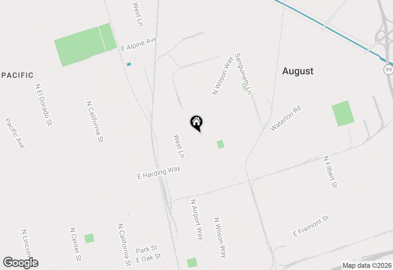 Map of 1771 N Wilson Way, Stockton, CA 95205