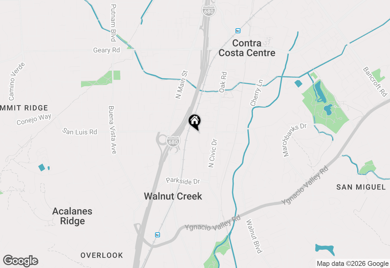 Map of 1409 Walden Rd, Walnut Creek, CA 94597