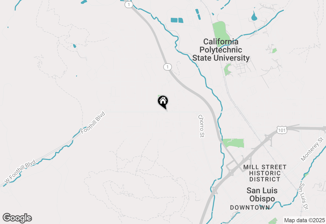 Map of 262 East Foothill Boulevard, San Luis Obispo, CA 93405