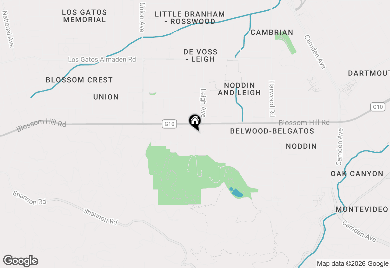 Map of 104 Old Orchard Dr, Los Gatos, CA 95032