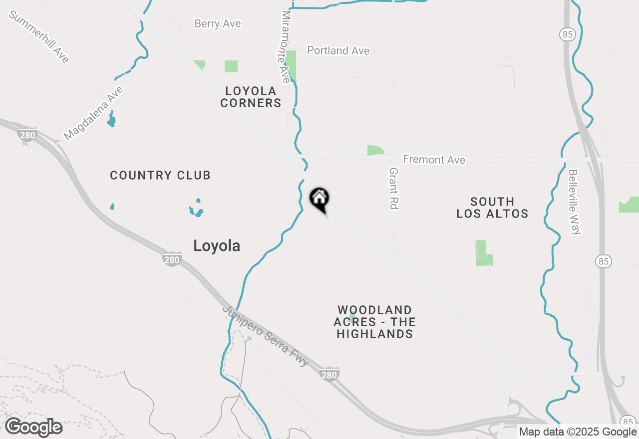 Map of 1235 Montclaire Way, Los Altos, CA 94024