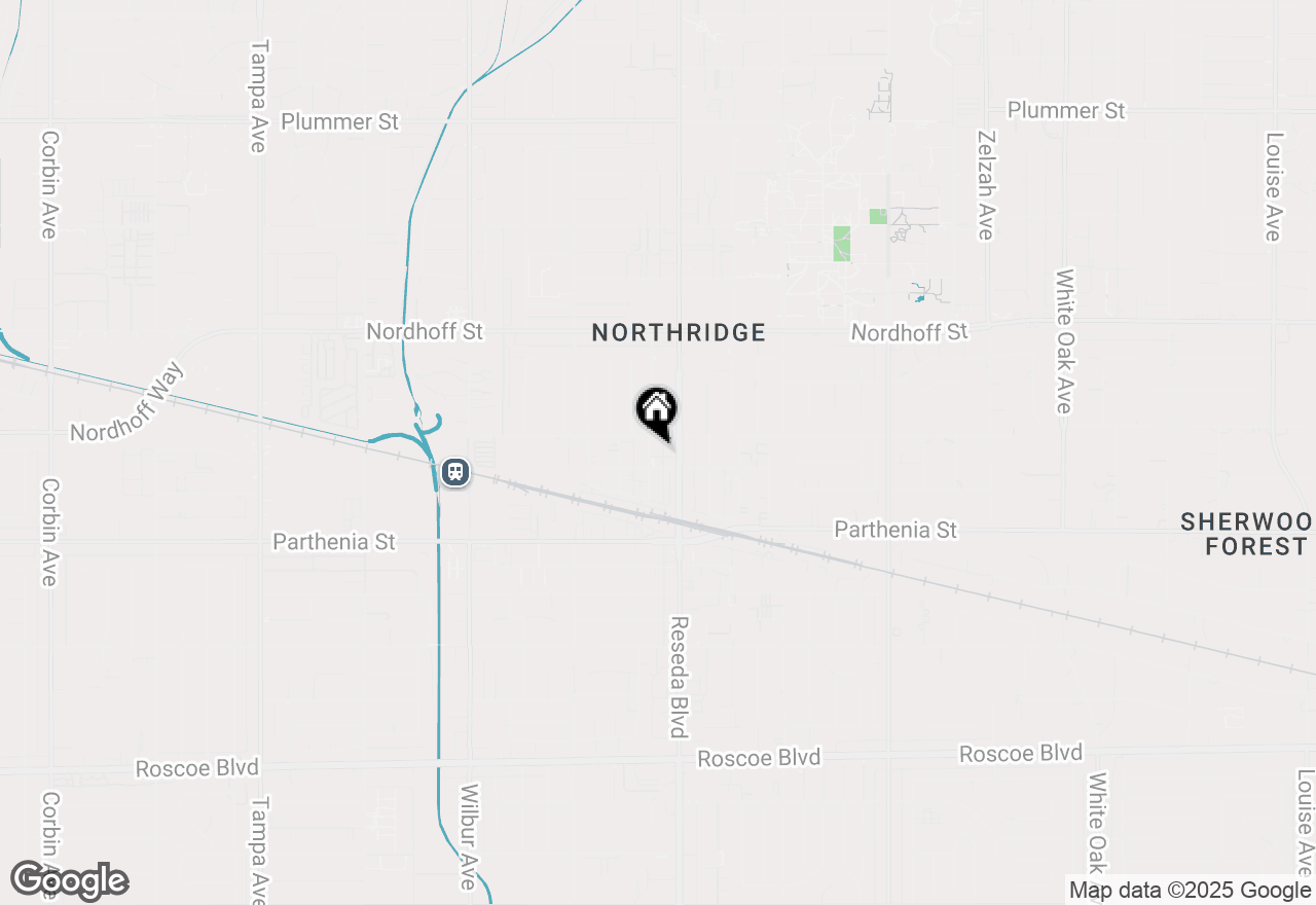 Map of 8816 Baird Avenue, Northridge, CA 91324
