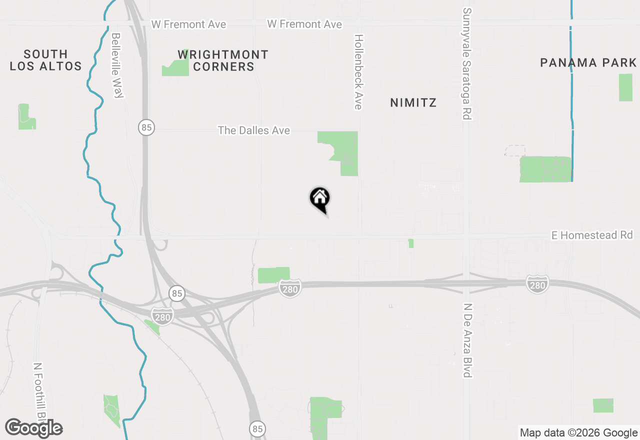 Map of 1668 Lachine Drive, Sunnyvale, CA 94087