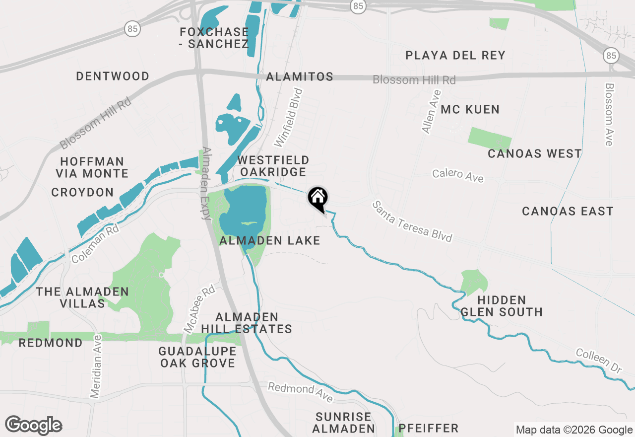 Map of 2004 La Terrace Circle, San Jose, CA 95123