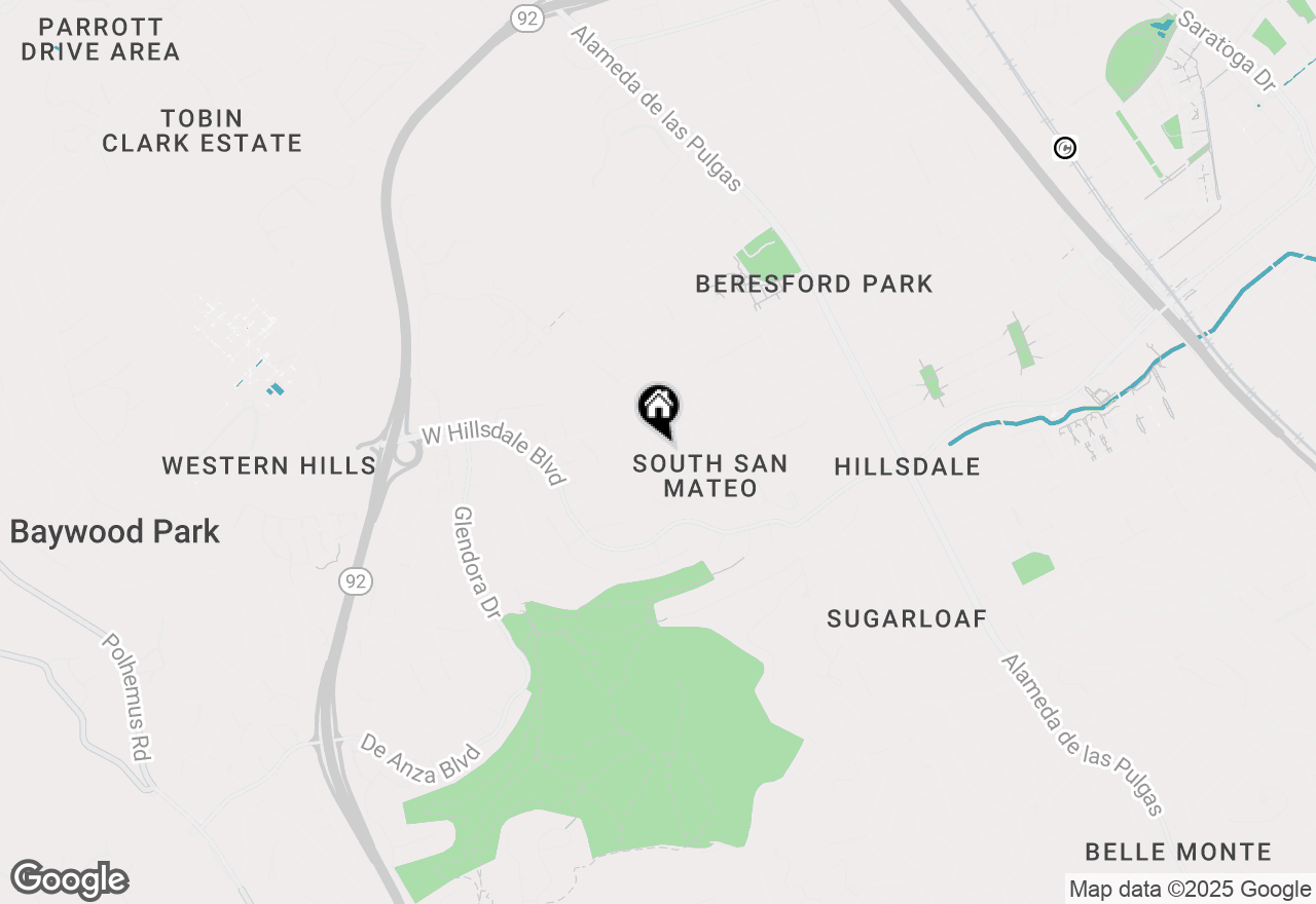 Map of 2931 Sunset Terrace, San Mateo, CA 94403
