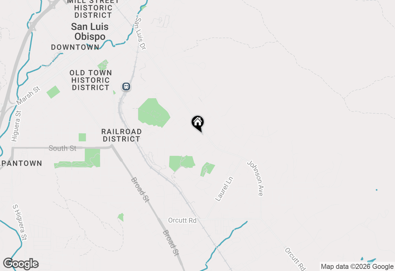 Map of 1411 Sydney Street, San Luis Obispo, CA 93401
