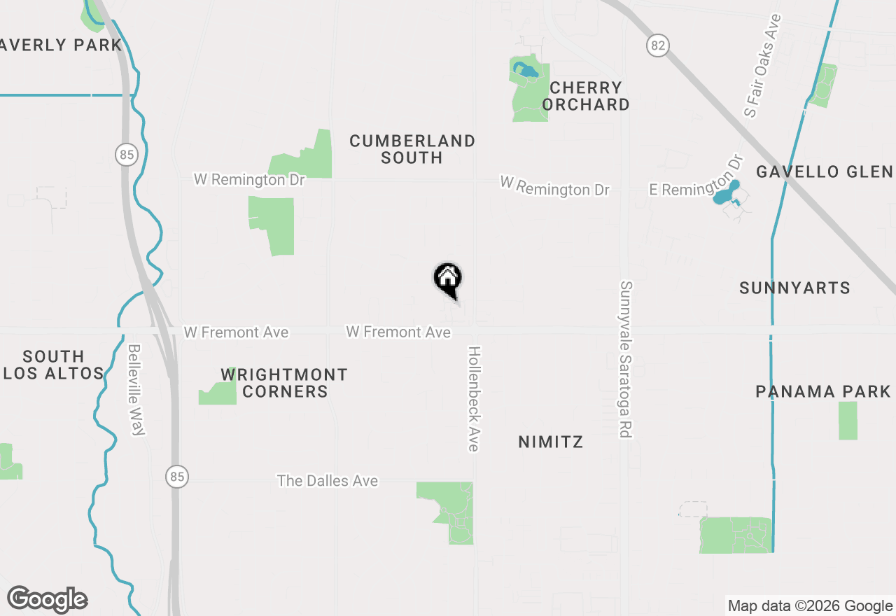 Map of 1265 Riesling Terrace, Sunnyvale, CA 94087