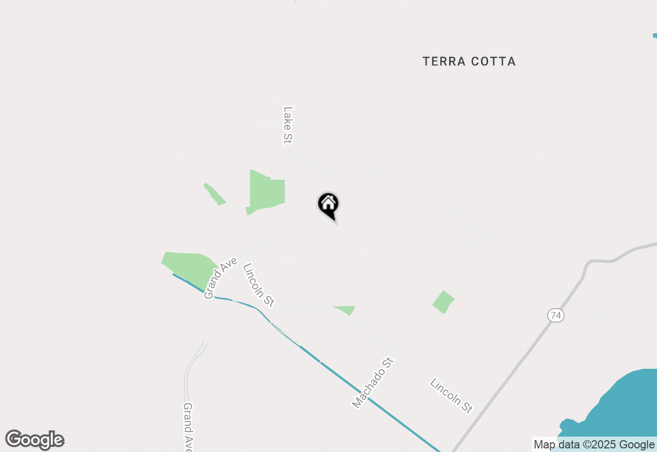 Map of 186 S Massachusetts Street, Lake Elsinore, CA 92530