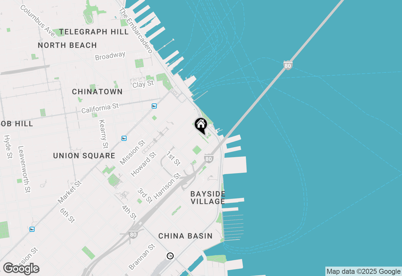 Map of 338 Spear St #6J, San Francisco, CA 94105