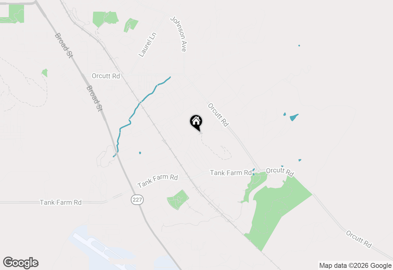 Map of 1224 Twin Creek Road, San Luis Obispo, CA 93401