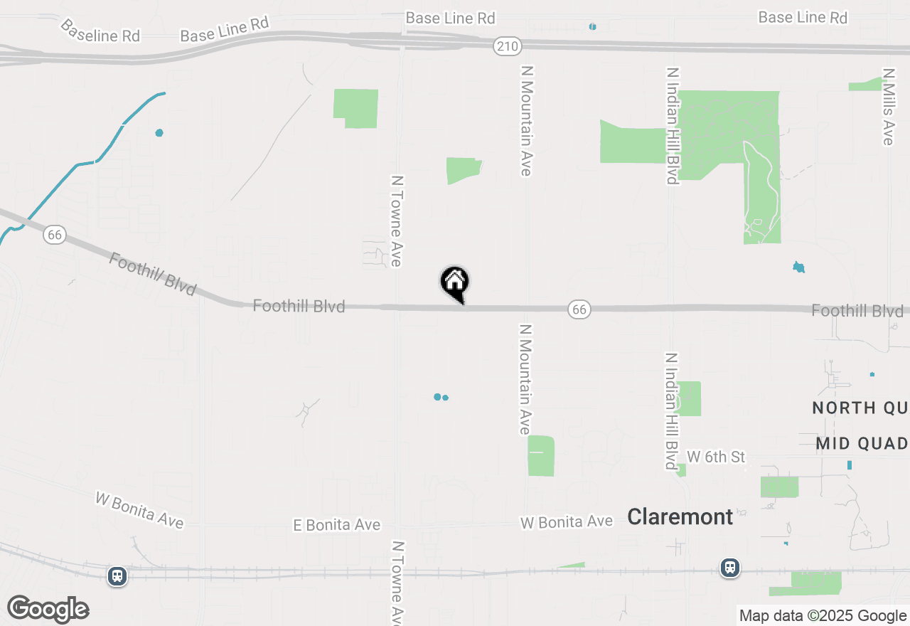 Map of 962 W Foothill Blvd, Claremont, CA 91711