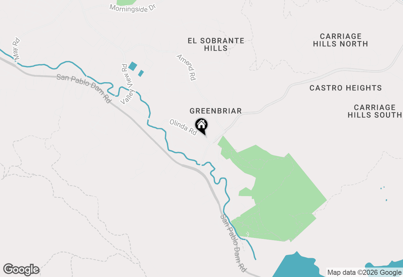Map of 5852 Olinda Rd, El Sobrante, CA 94803