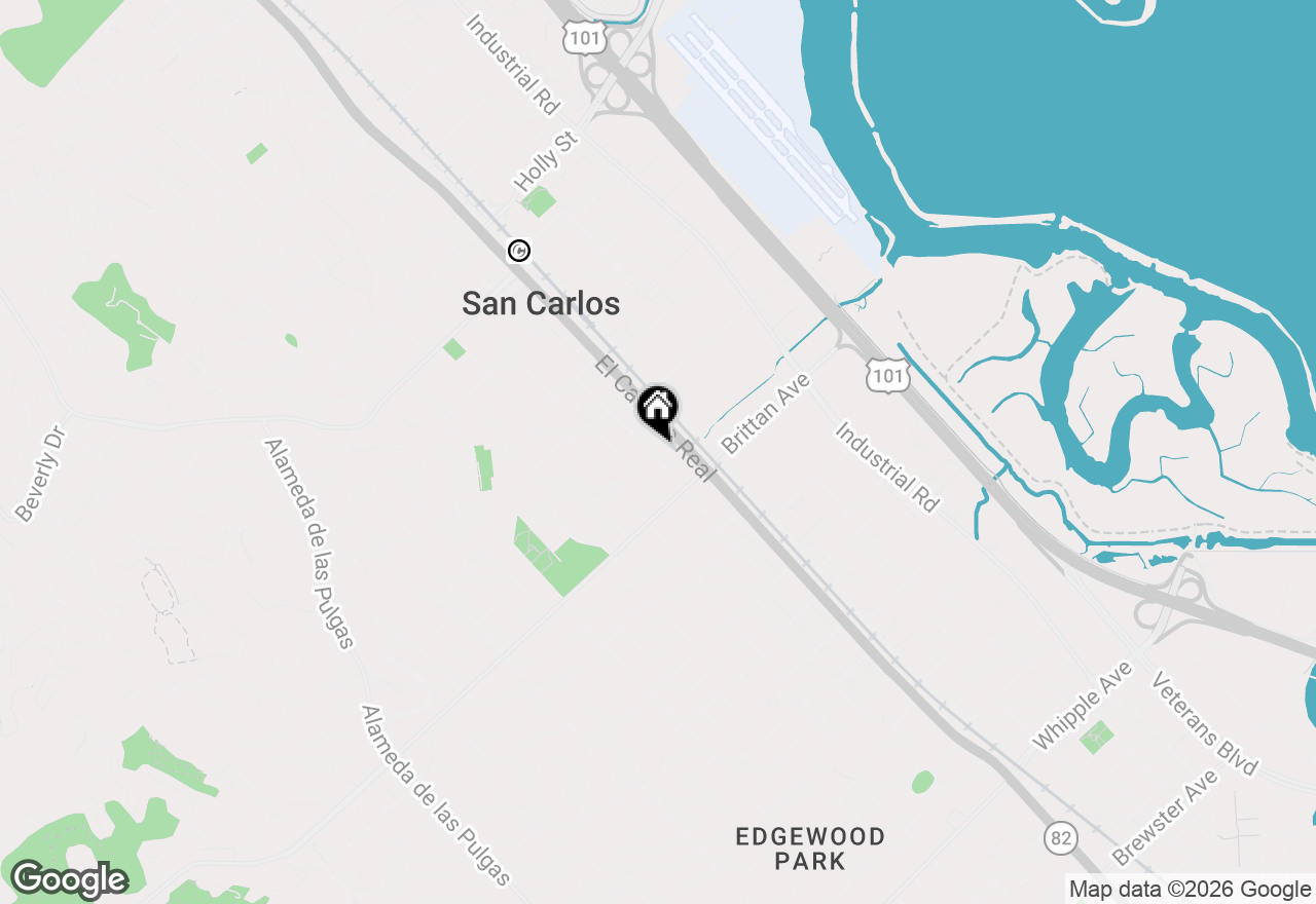 Map of 1001 Laurel Street #113, San Carlos, CA 94070
