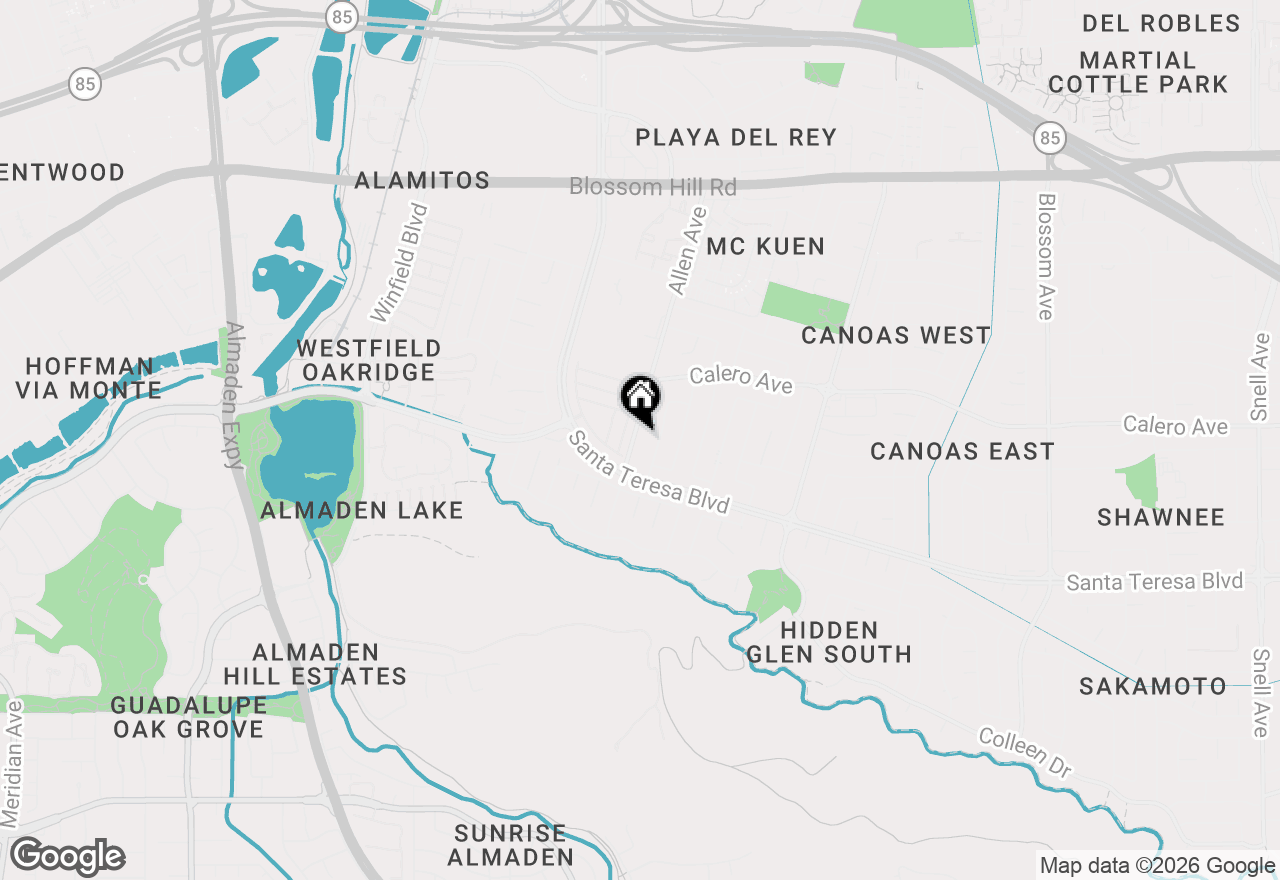 Map of 5958 Allen Avenue, San Jose, CA 95123