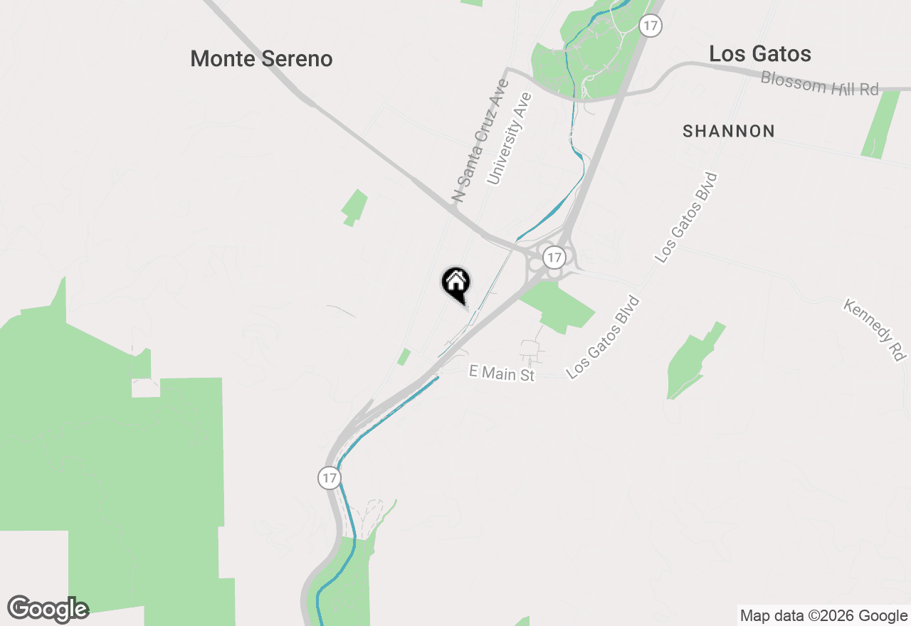 Map of 117 Edelen Avenue, Los Gatos, CA 95030
