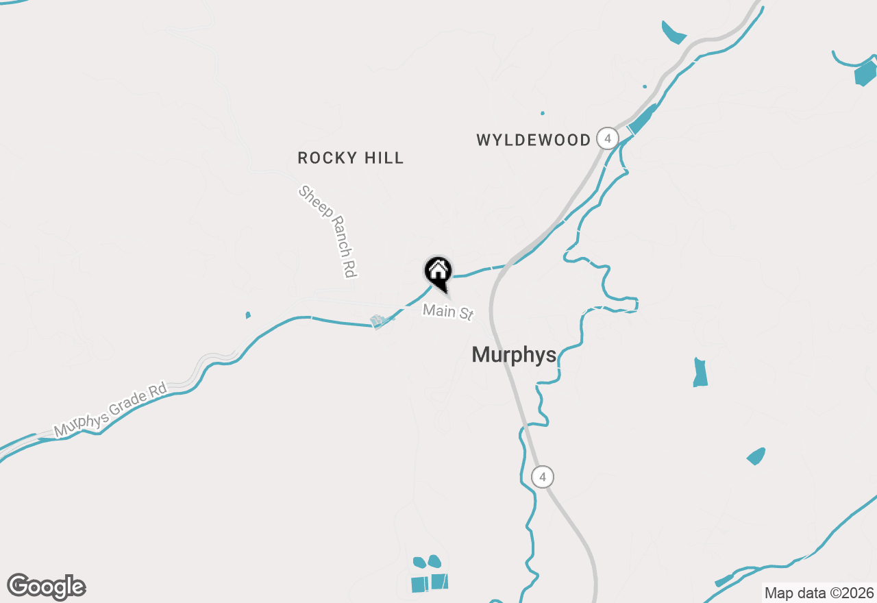 Map of 206 Main Street, Murphys, CA 95247