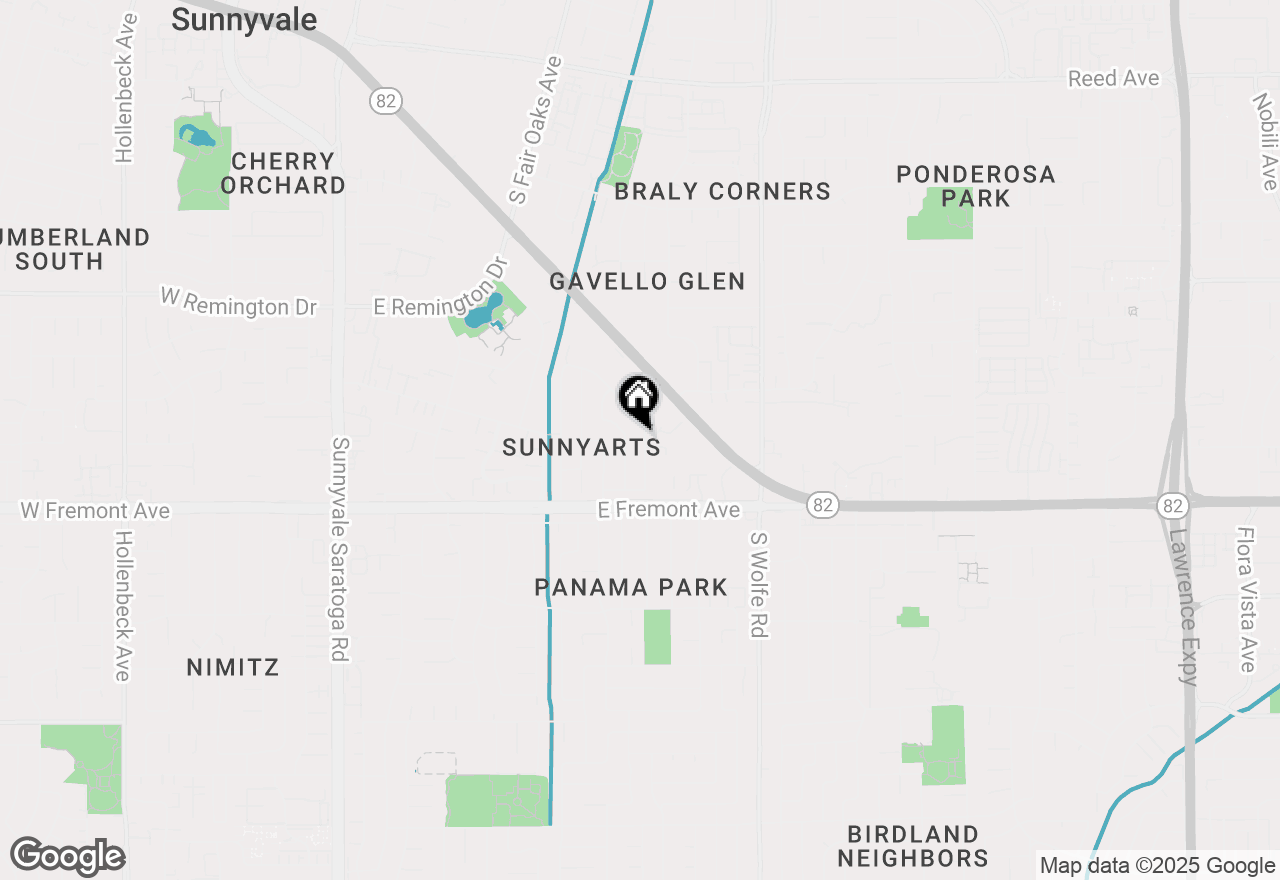 Map of 1215 Van Dyck Drive, Sunnyvale, CA 94087