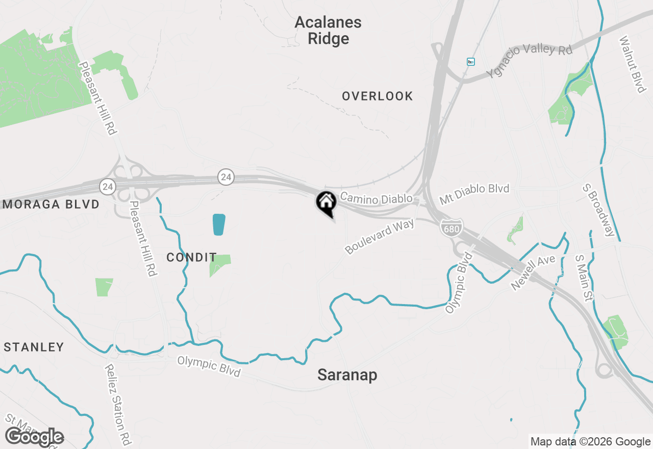 Map of 172 Kendall Road, Walnut Creek, CA 94595