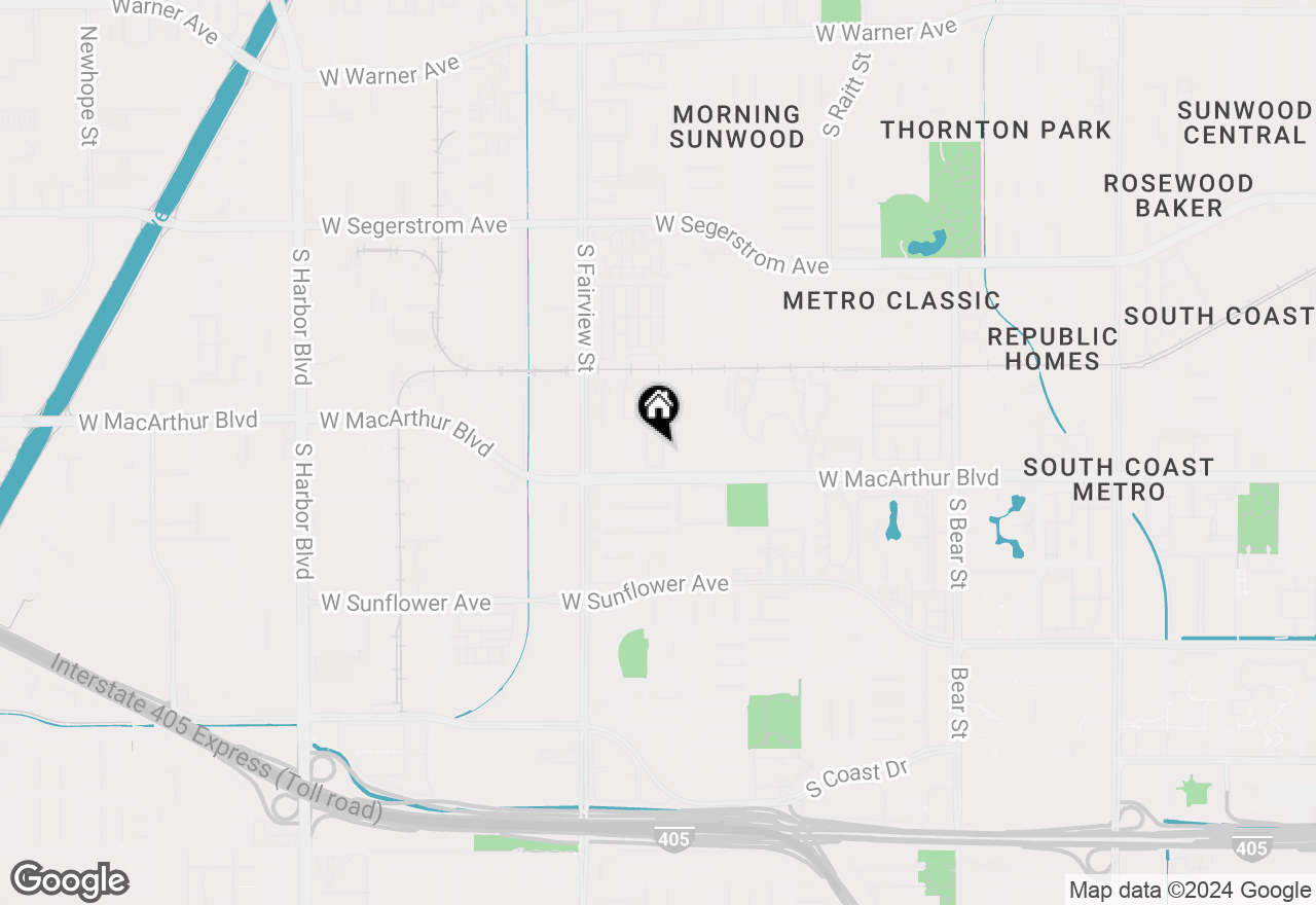 Map of 3500 S Greenville Street #C10, Santa Ana, CA 92704