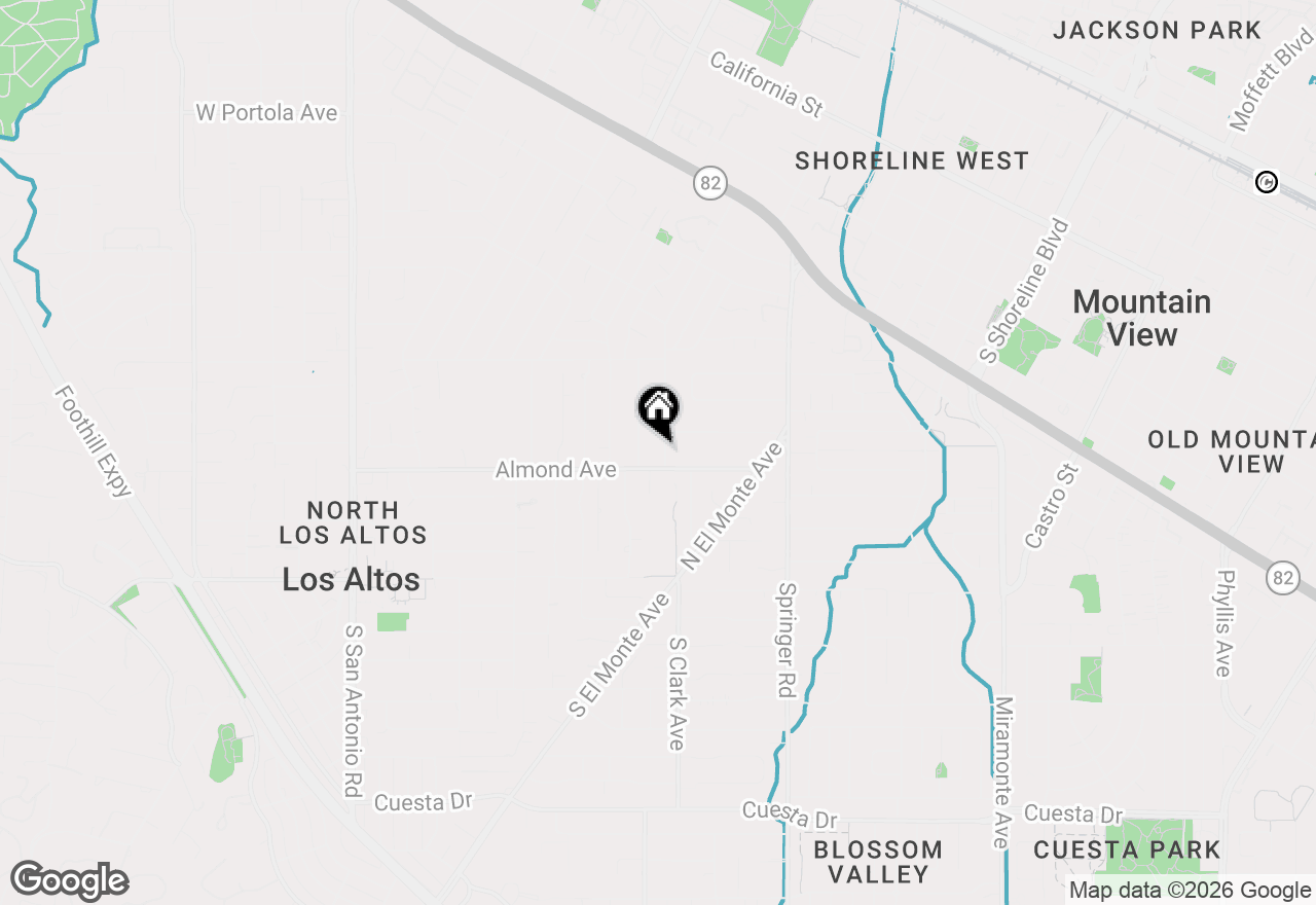 Map of 226 N Clark Avenue, Los Altos, CA 94022