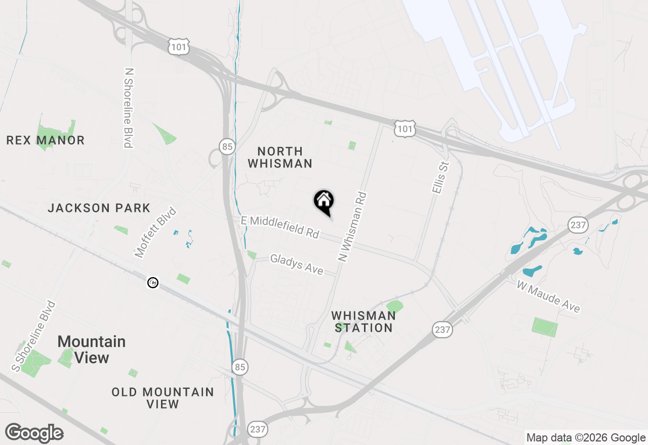 Map of 201 Flynn Avenue #3, Mountain View, CA 94043