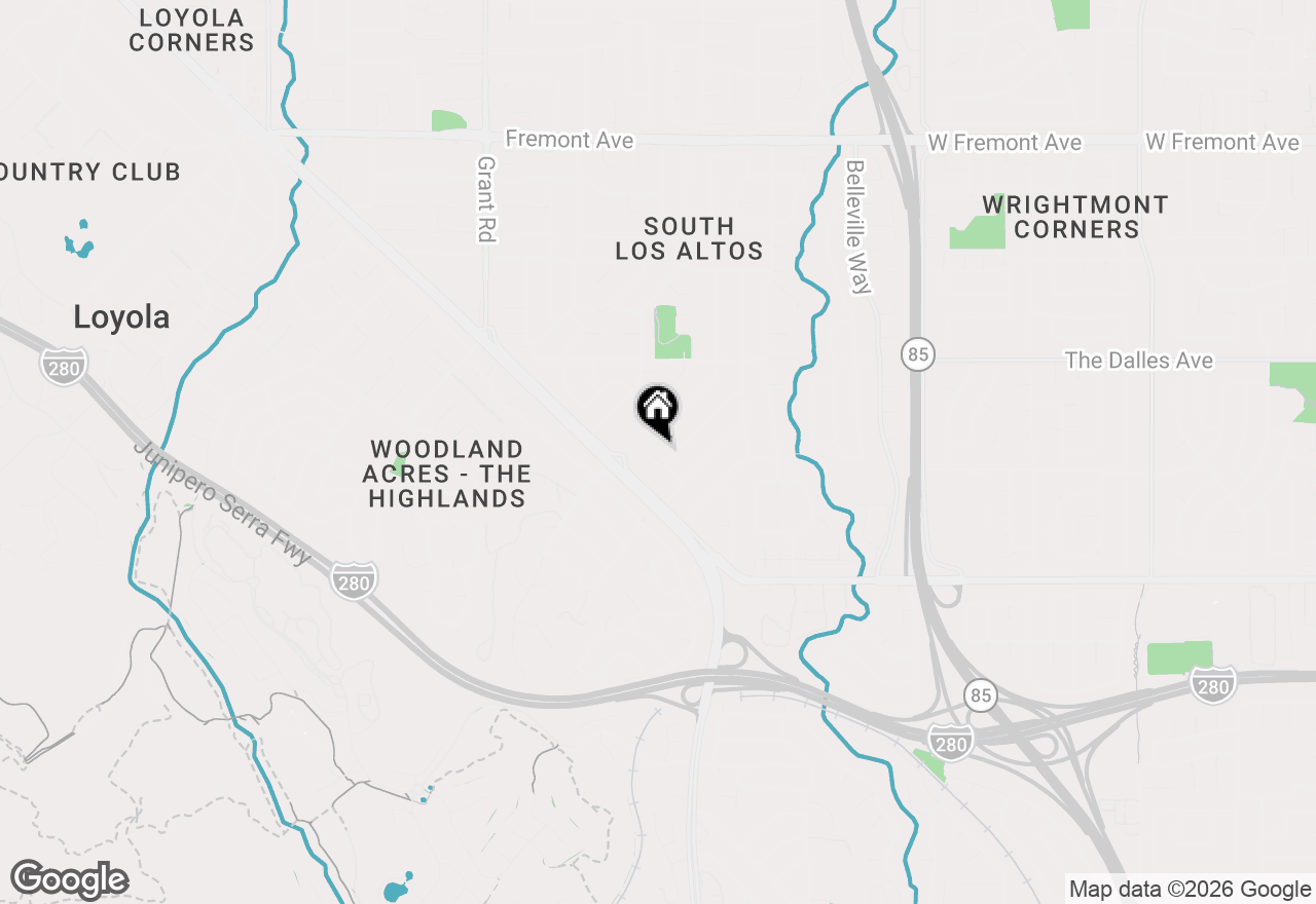 Map of 1541 Neston Way, Los Altos, CA 94024