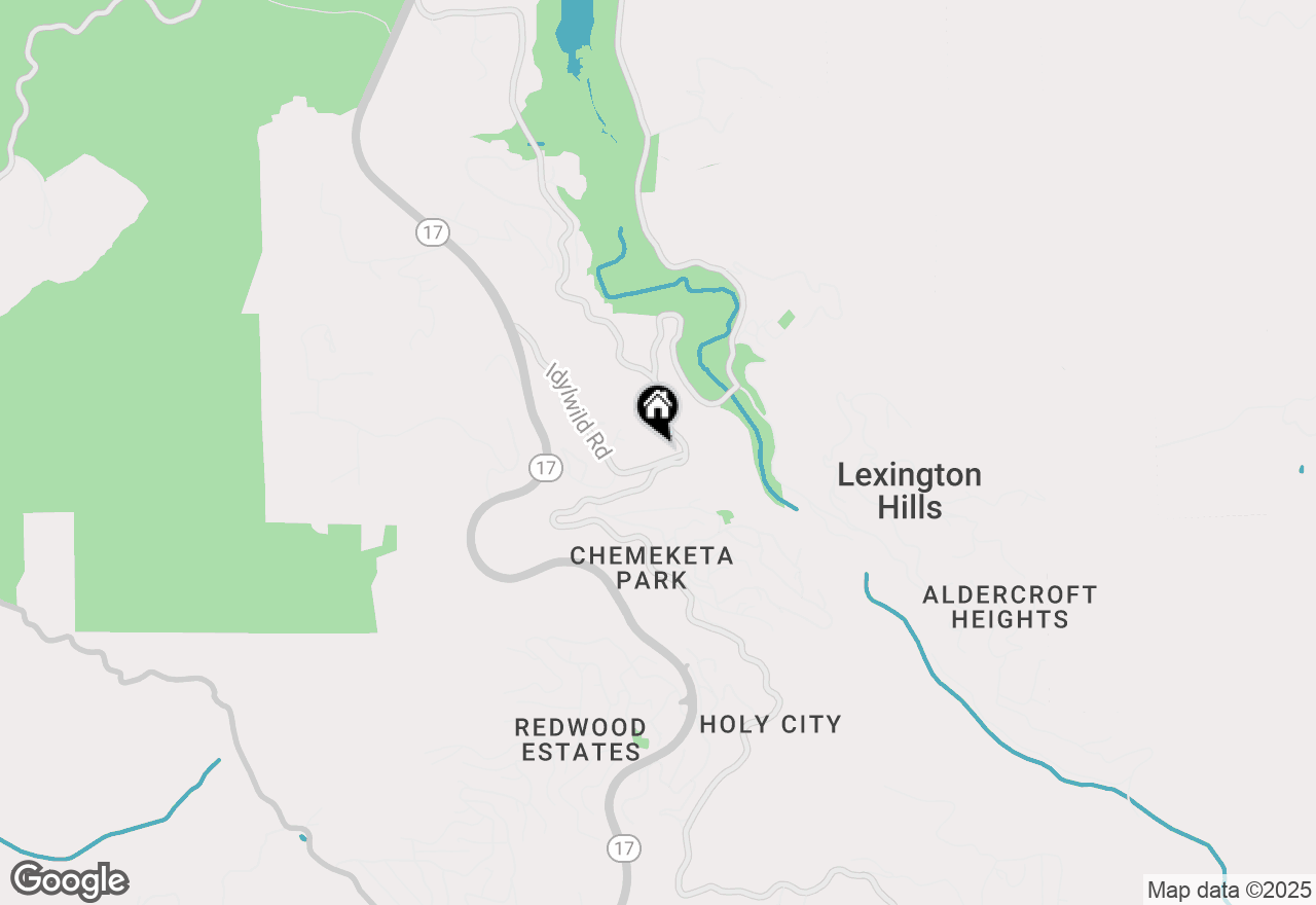 Map of 18051 Idylwild Road, Los Gatos, CA 95033