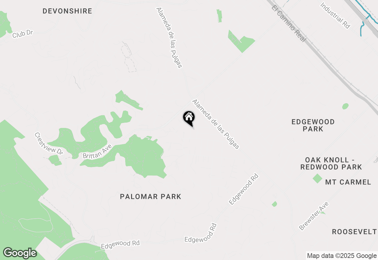 Map of 2662 Thornhill Drive, San Carlos, CA 94070