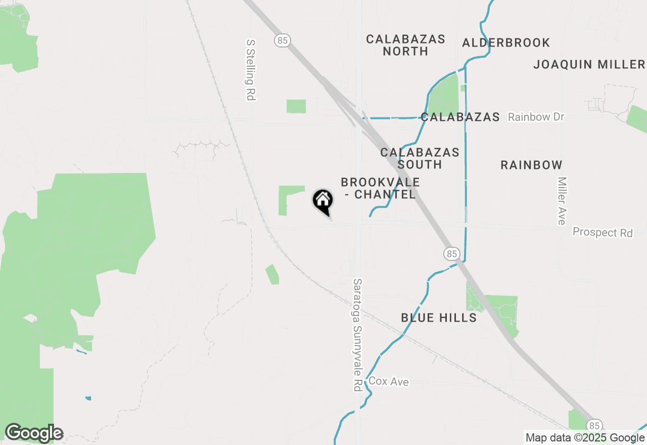 Map of 7451 Prospect Road, Cupertino, CA 95014