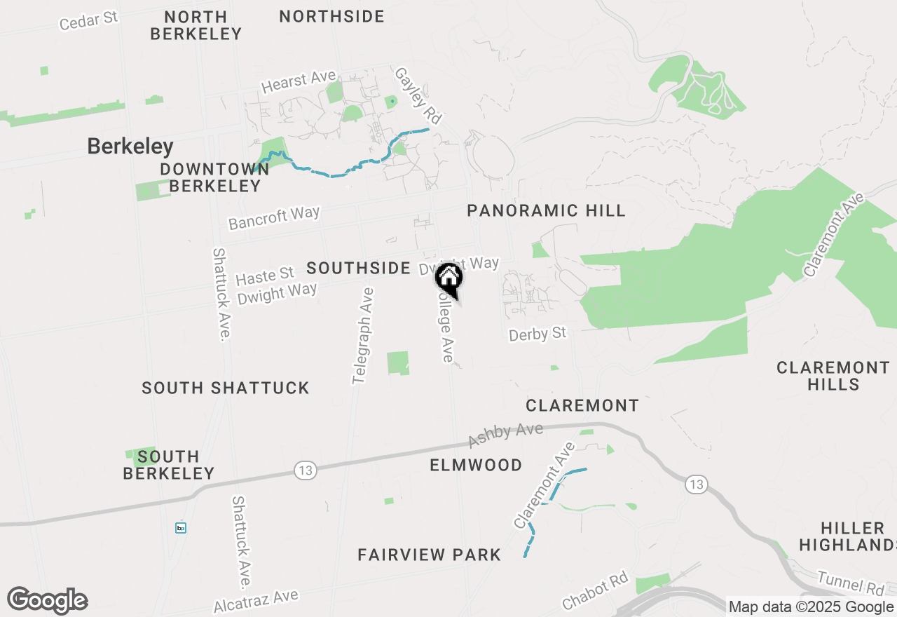 Map of 2601 College Ave #205, Berkeley, CA 94704